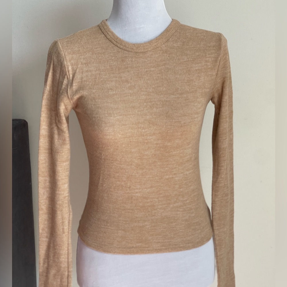 Ardene Tan Fitted Long Sleeve Tee